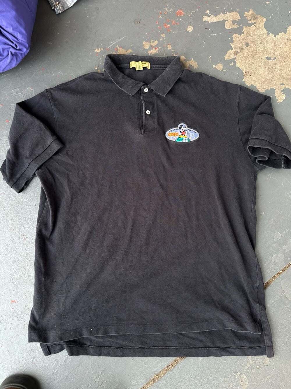 Cross Creek Disney Mickey Mouse CMO Polo Shirt Size XL Black